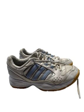 Women’s-Vintage Adidas Adiprene Chunky "Dad" Trainers - White/Baby Blue Size 6.5
